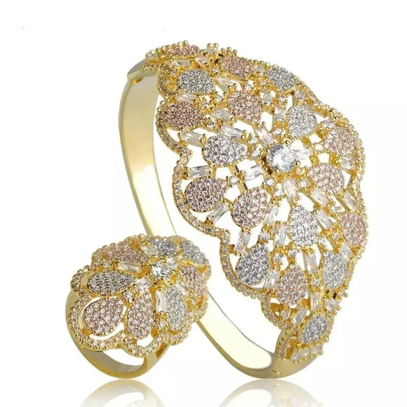 Vazira Queen Jewelry - VQ Bangle and Ring Set